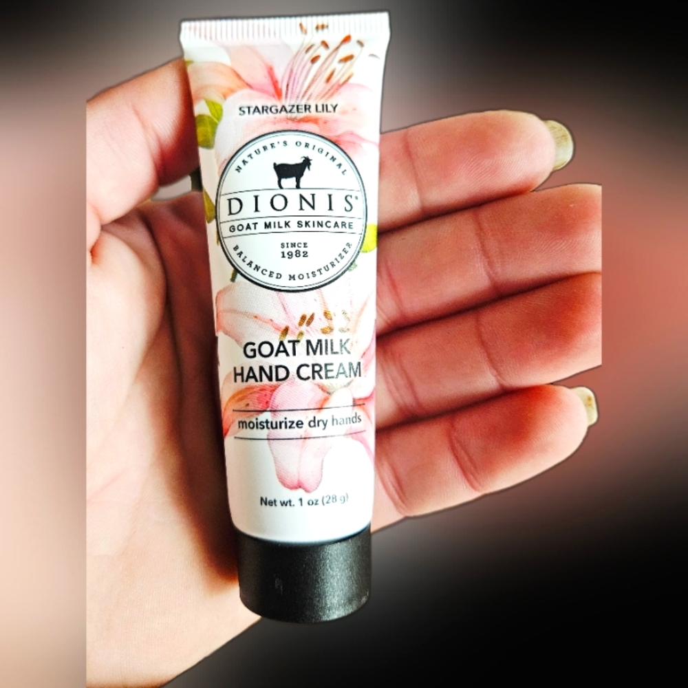 NWT MINI DIONIS STARGAZER LILY GOAT MILK HAND CREAM!